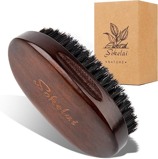 Natural Boar Bristle Beard Brush & ...