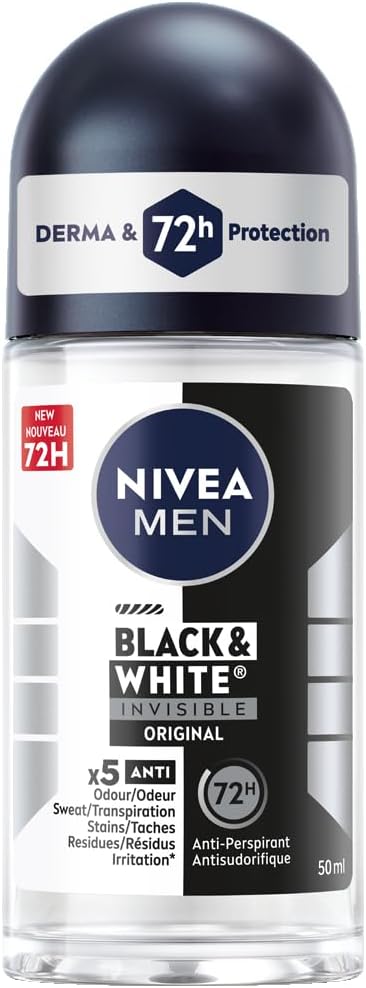 NIVEA MEN Black & White Roll-On Deo...