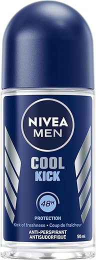NIVEA Men Cool Kick Roll-On Deodorant &...