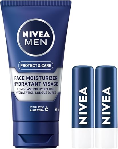 NIVEA MEN Moisturizer & Lip Balm Se...