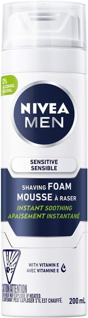 NIVEA Men Sensitive Skin Shaving Foam &...