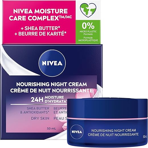 NIVEA Nourishing Night Cream for Dry Sk...