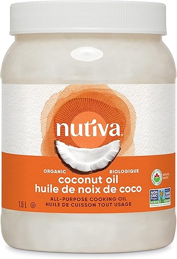 Nutiva Organic Coconut Oil 1.6L –...