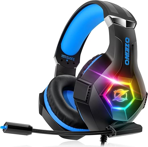 Ozeino RGB Gaming Headset with Noise Ca...