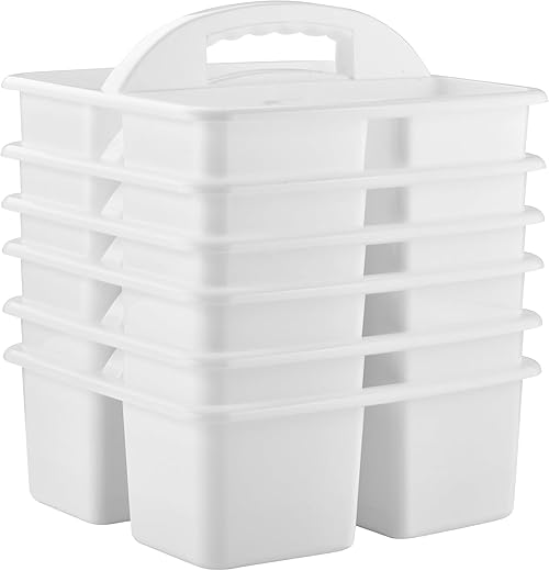 6-Pack Plastic Classroom Storage Caddy ...