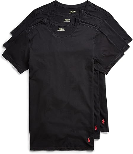 Slim Fit Cotton Crew Tee for Men by Pol...