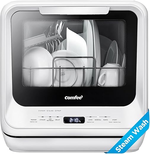 Portable Countertop Dishwasher with 5L ...