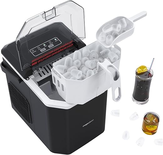 Portable Ice Maker – 9 Cubes in 6...