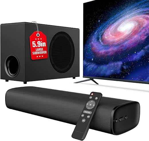 Premium Sound Bar with Powerful Subwoof...