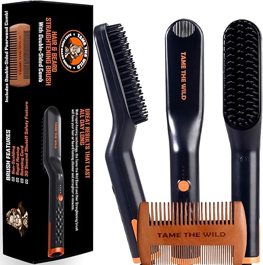 Premium Beard Straightener with Ionic T...