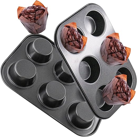 Premium 2-Pack Round Muffin Baking Pan ...