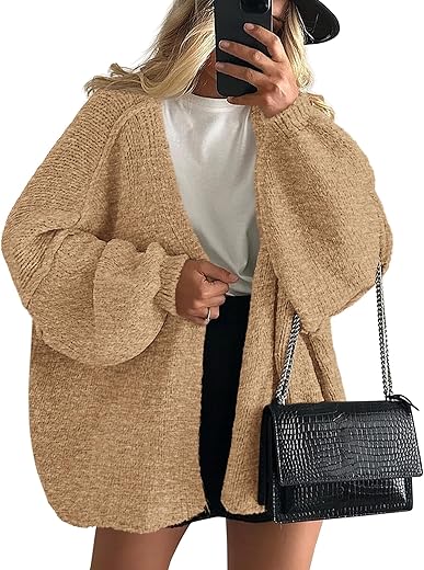 Women’s Oversized Cardigan Sweate...