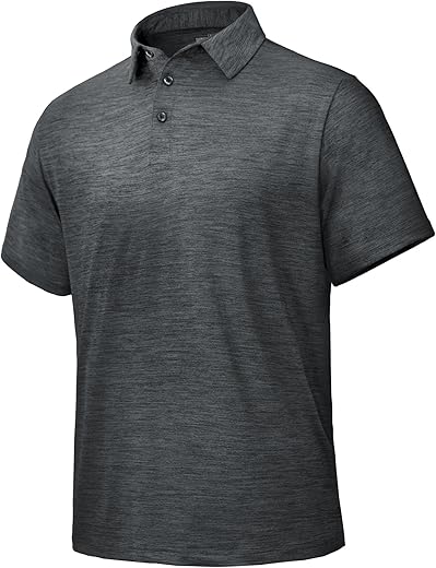 Men’s Black Quick-Dry Polo Shirt ...