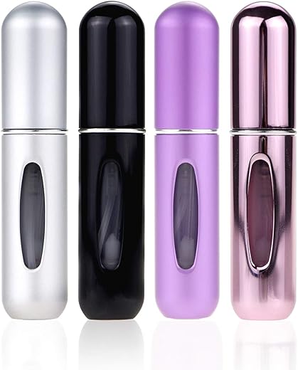 4-Pack Refillable Perfume Atomizer Bott...