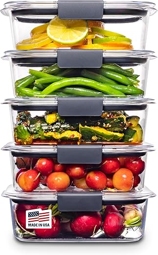 Rubbermaid 10-Piece Brilliance Food Sto...
