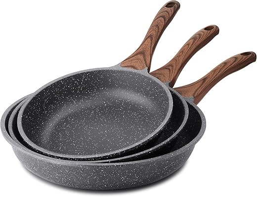 SENSARTE Nonstick Frying Pan Set with S...