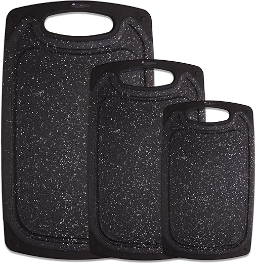 Non-Slip Plastic Cutting Board Set R...