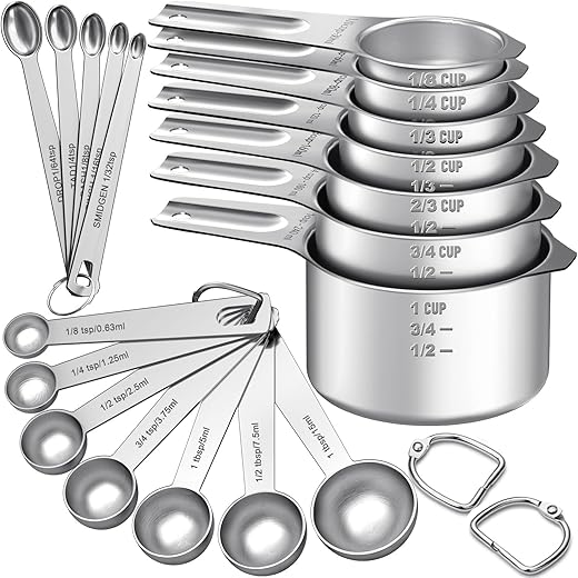 Stainless Steel Measuring Cups & S...