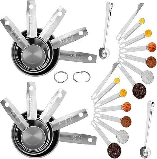 26-Piece Stainless Steel Measuring Cups...