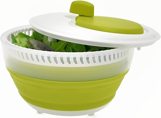 Starfrit 3L Collapsible Salad Spinner &...