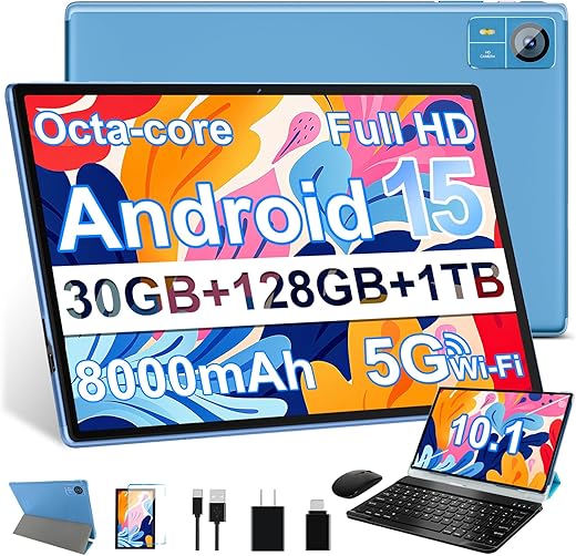Android 15 Tablet – 10.1″ H...