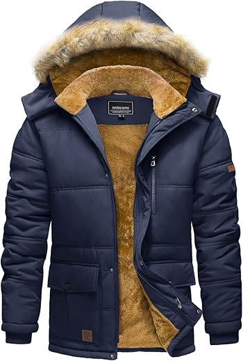 Men’s Winter Hooded Jacket –...