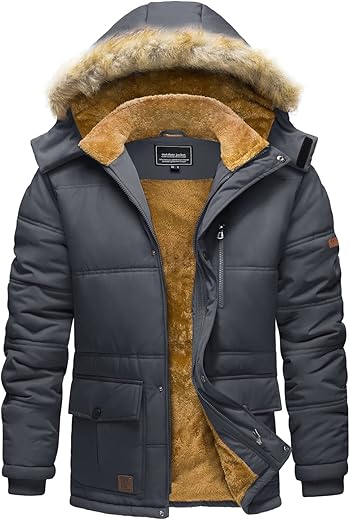Men’s Winter Hooded Jacket –...