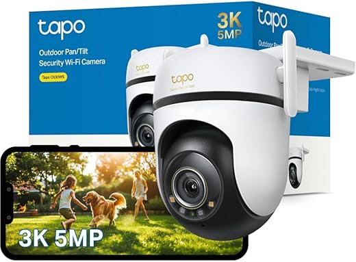 TP-Link Tapo 3K 5MP Outdoor Wi-Fi Secur...
