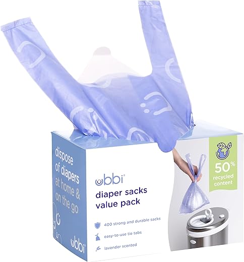 Ubbi 400-Count Diaper Disposal Sacks &#...