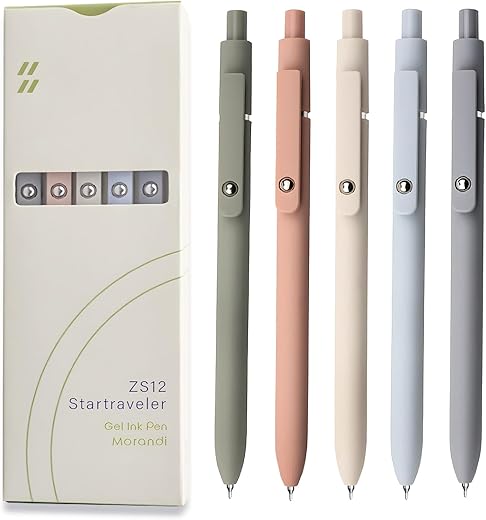 UIXJODO 5 Pcs Fine Point Gel Pens ̵...