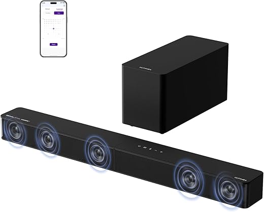 ULTIMEA 5.1ch Dolby Atmos Soundbar with...