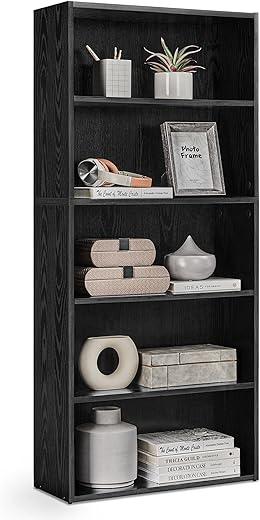 VASAGLE 5-Tier Adjustable Bookshelf ...