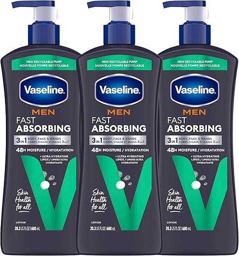 Vaseline Men 3-in-1 Fast Absorbing Loti...