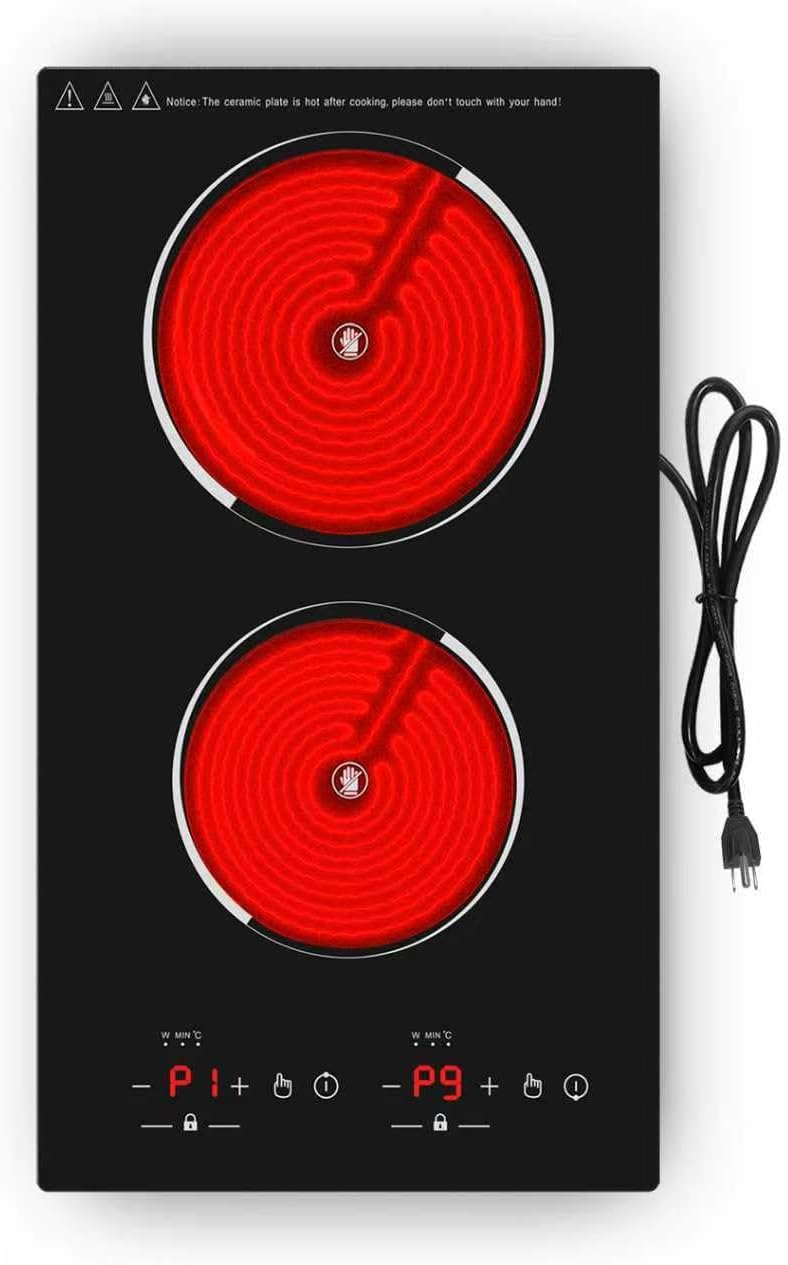 VBGK 12-Inch Electric Ceramic Cooktop w...