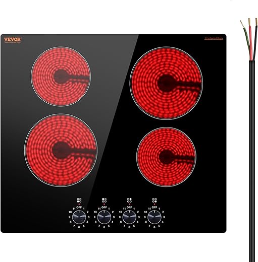 24″ VEVOR Electric Cooktop –...