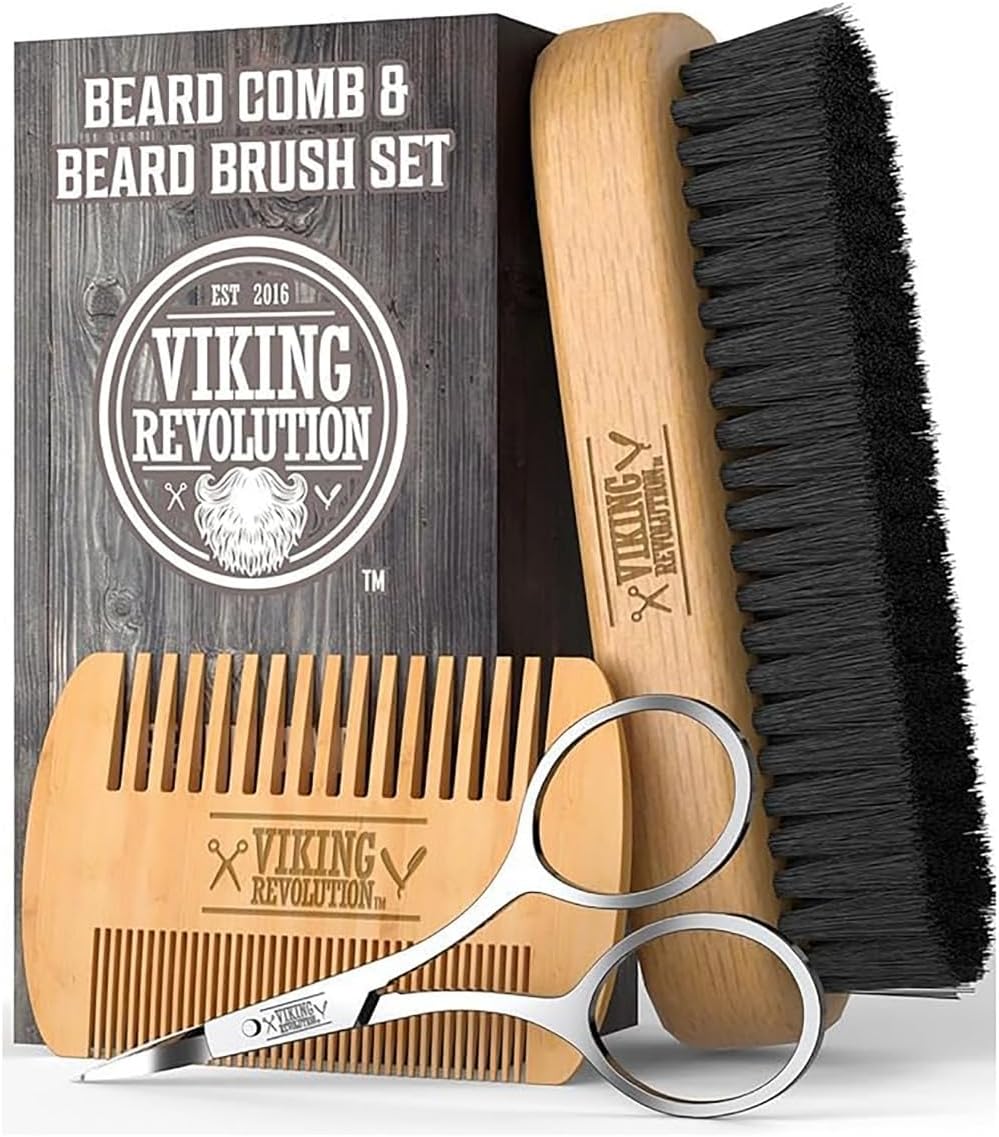 Viking Revolution Beard Comb & Bru...