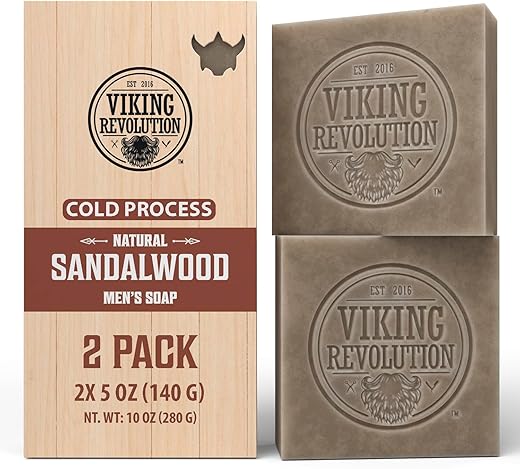 Viking Revolution Sandalwood Bar Soap &...