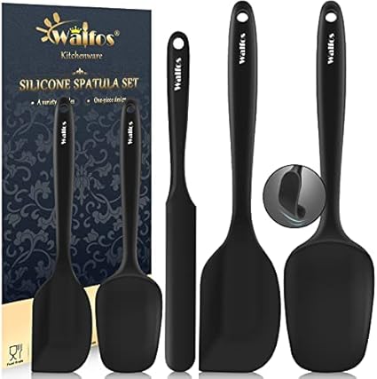Walfos 5-Piece Silicone Spatula Set ...