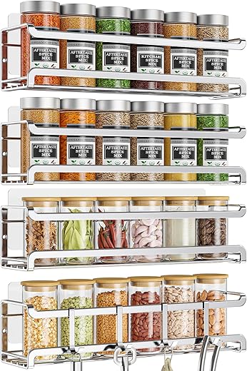 Wall-Mounted Spice Rack Organizer ̵...