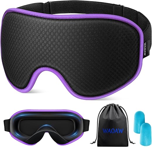 3D Soft Blackout Sleep Mask for Men  ...