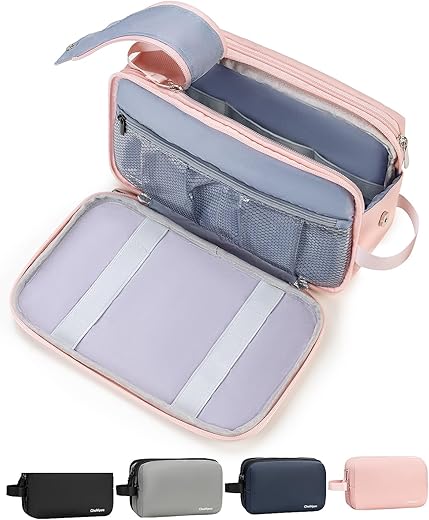 Water-Resistant Pink Toiletry Bag ̵...