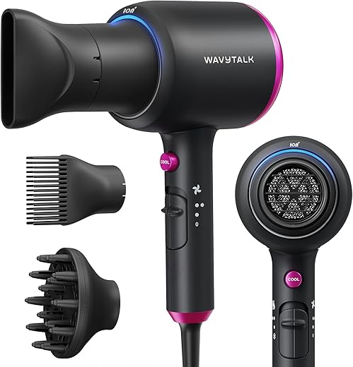 Wavytalk 1875W Ionic Hair Dryer with Di...