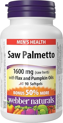 Saw Palmetto 160 mg Softgels with Flax ...