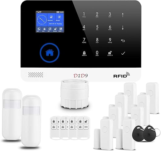 WiFi RFID Wireless GSM Burglar Alarm Sy...