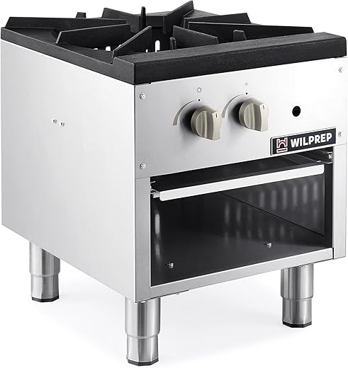 WILPREP 1-Burner Commercial Gas Stove &...