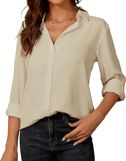 Women’s Long Sleeve Button Down C...