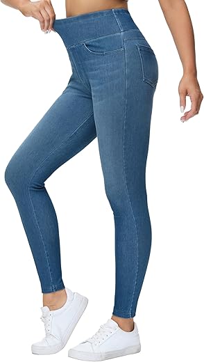 High-Waisted Tummy Control Jeggings for...
