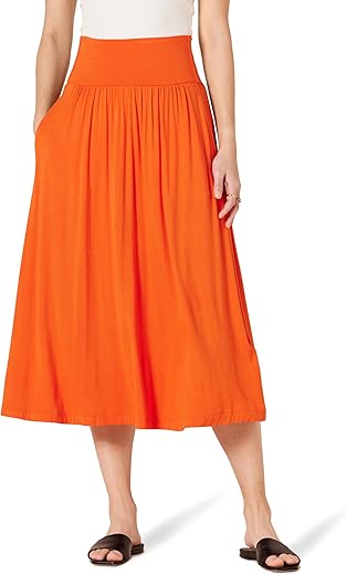 Women’s Jersey Midi Skirt by Amaz...
