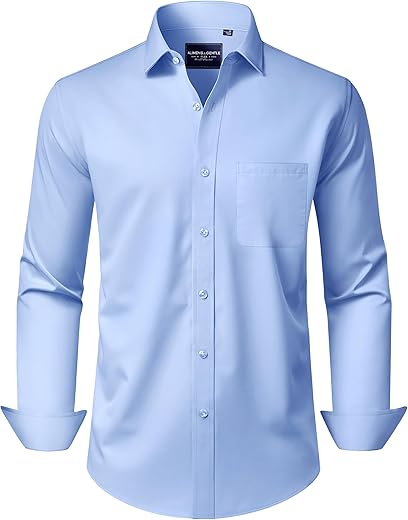 Men’s Wrinkle-Free Long Sleeve Dr...