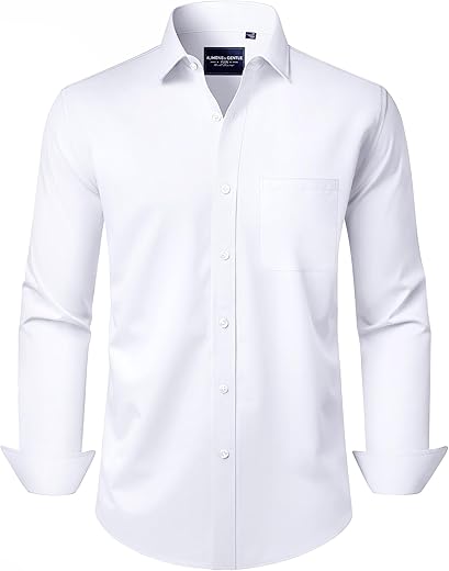 Wrinkle-Free Men’s Dress Shirt &#...